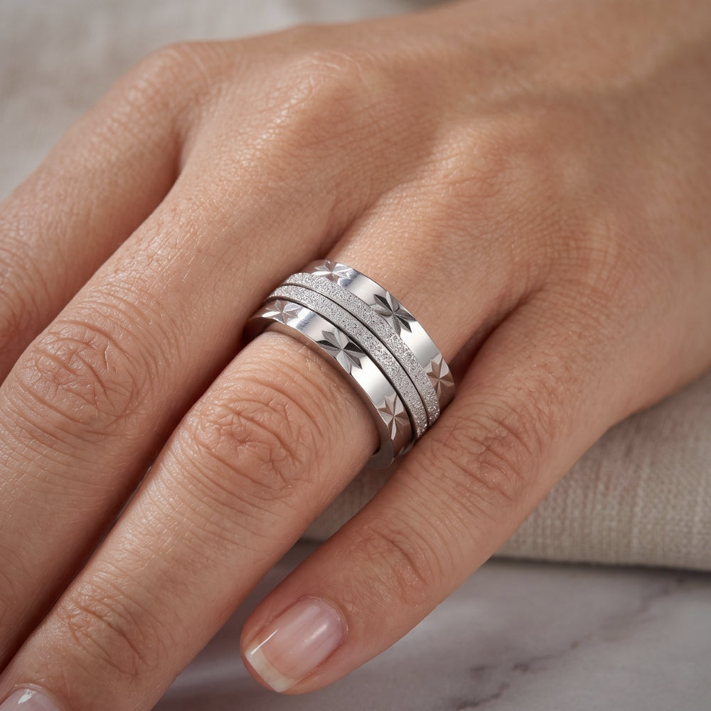 Bagues Anti-Stress Argent