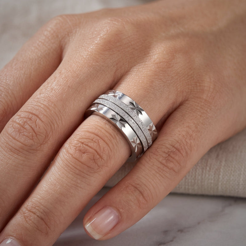 Bagues Anti-Stress Argent