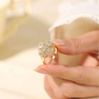 Bague Anti-Stress Trèfle à Quatre Feuilles Diamanté - Clover