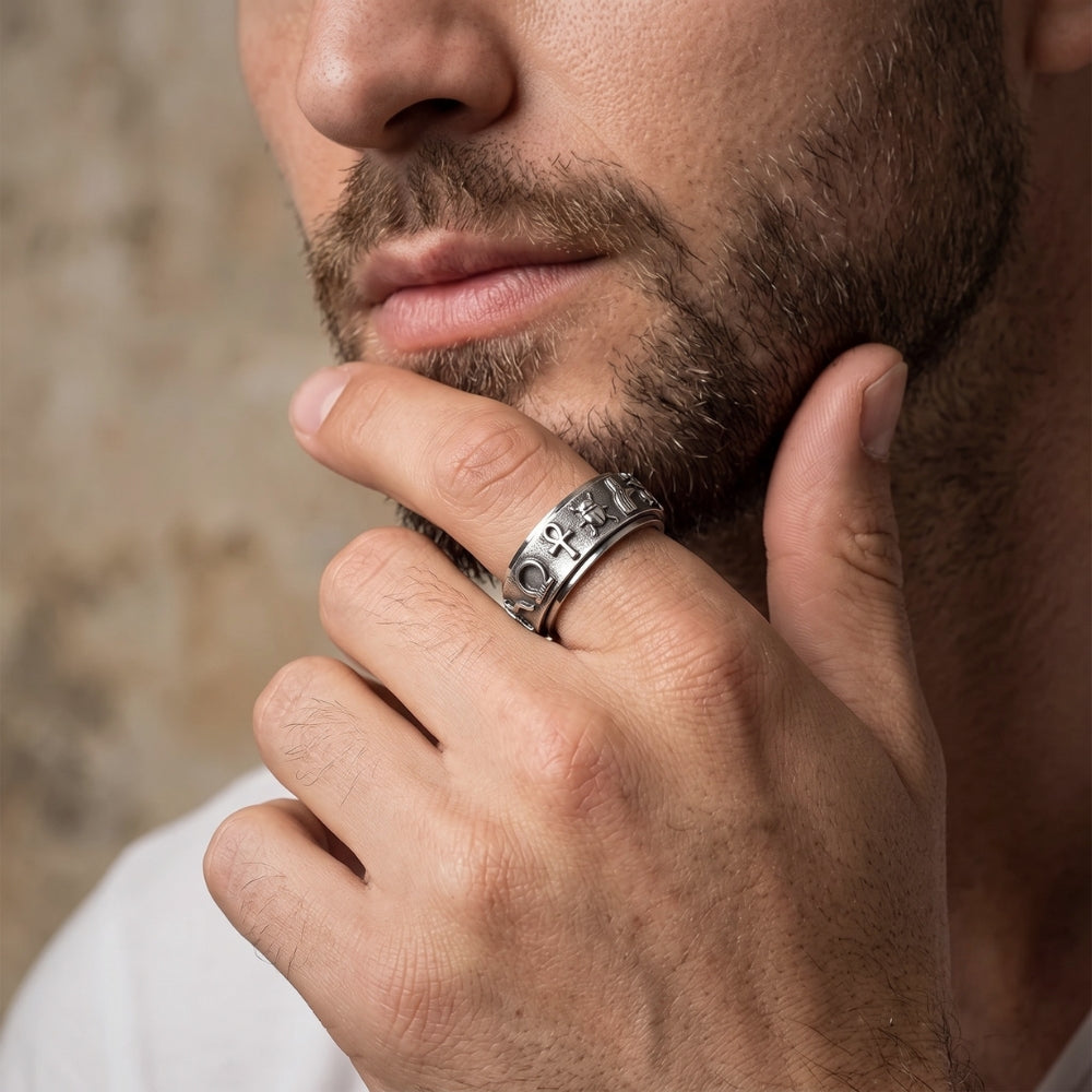 bague-anti-stress-avec-anneau-rotatif-hieroglyphes-horus-homme
