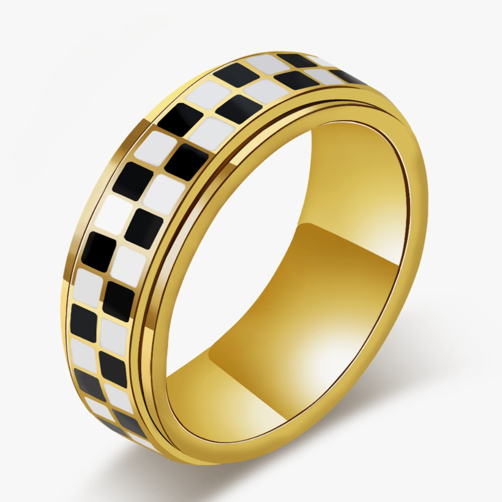 bague-anti-stress-carreaux-blancs-et-noirs-echiquier-or