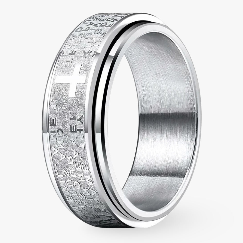 bague-anti-stress-chretienne-en-acier-inoxydable-brosse-fides-argent