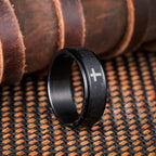 bague-anti-stress-chretienne-en-acier-inoxydable-brosse-fides-noir-situation