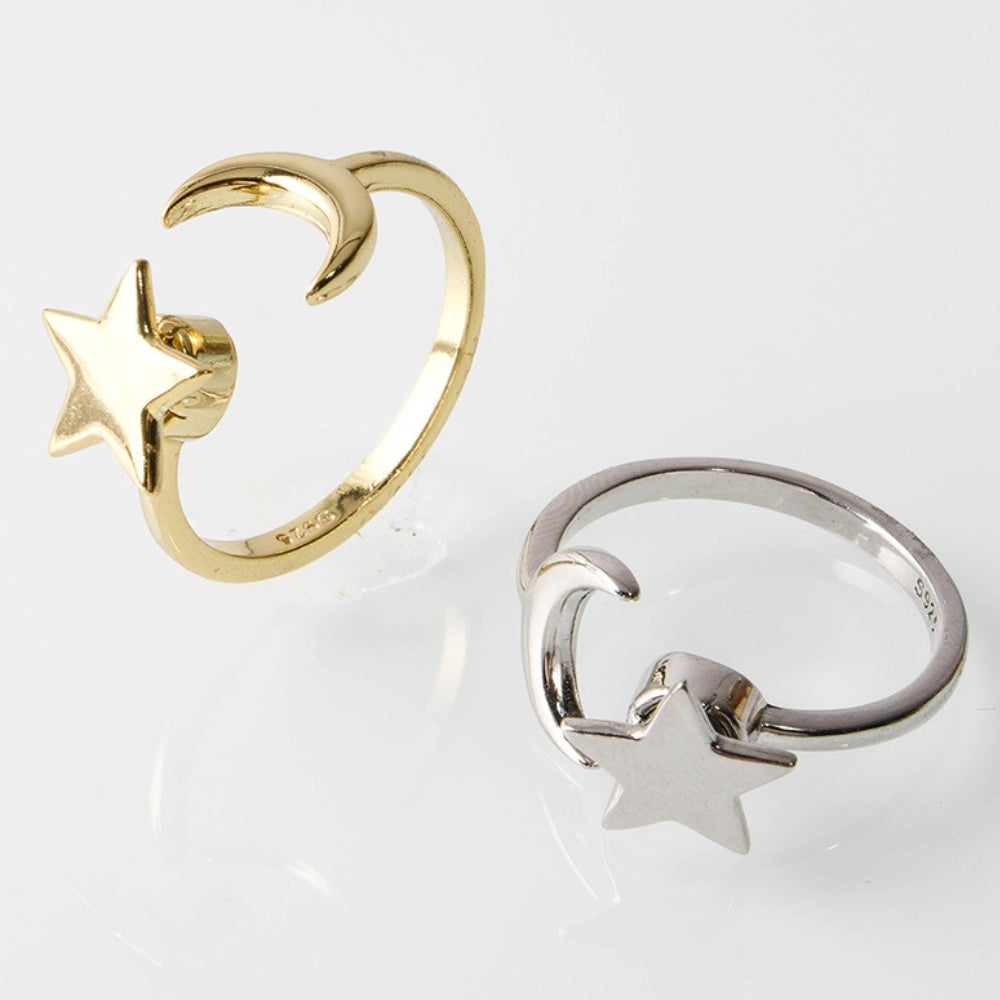 bague-anti-stress-etoile-rotative-lune-en-argent-astra-argent-or