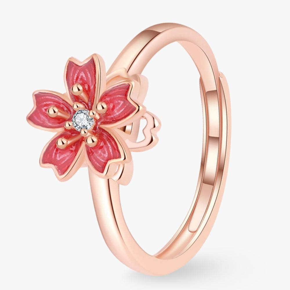 bague-anti-stress-fleur-de-pecher-tournante-en-argent-peach