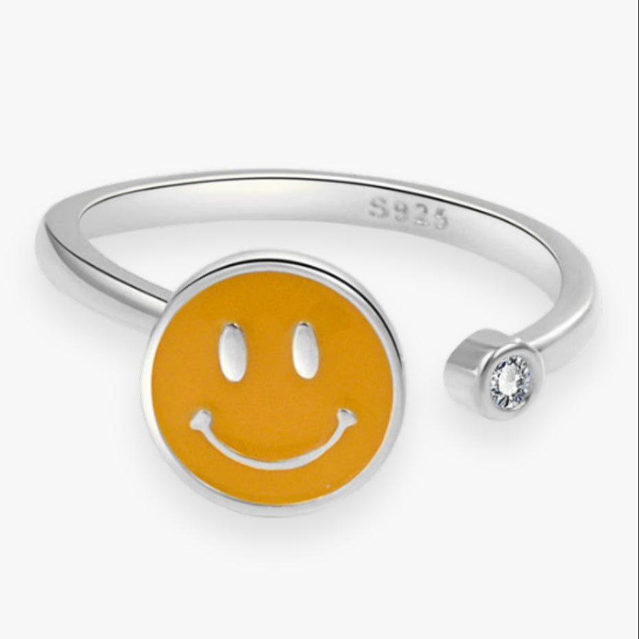 bague-anti-stress-tournante-en-argent-smiley-feel-good-argent