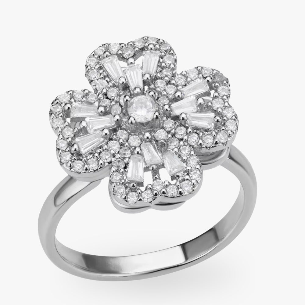 bague-anti-stress-trefle-quatre-feuilles-diamant-clover-silver