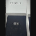Bague Anti-Stress Rotative en Acier Inoxydable Brossé - Zénon